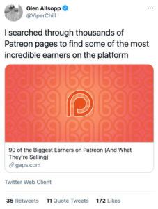 54 of the Biggest Earners on Patreon (And What They’re Selling)